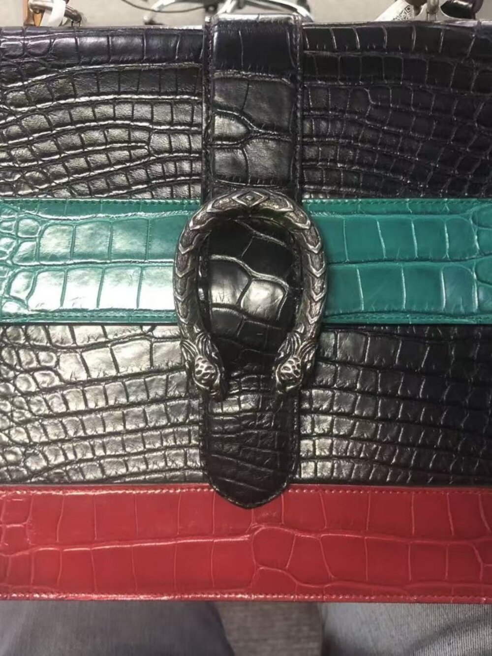 Gucci Alligator Large Dionysus Bamboo Top Handle - Picture 3 of 16